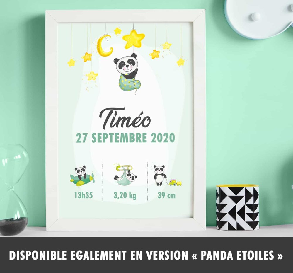 Affiche naissance Girafe – Image 2