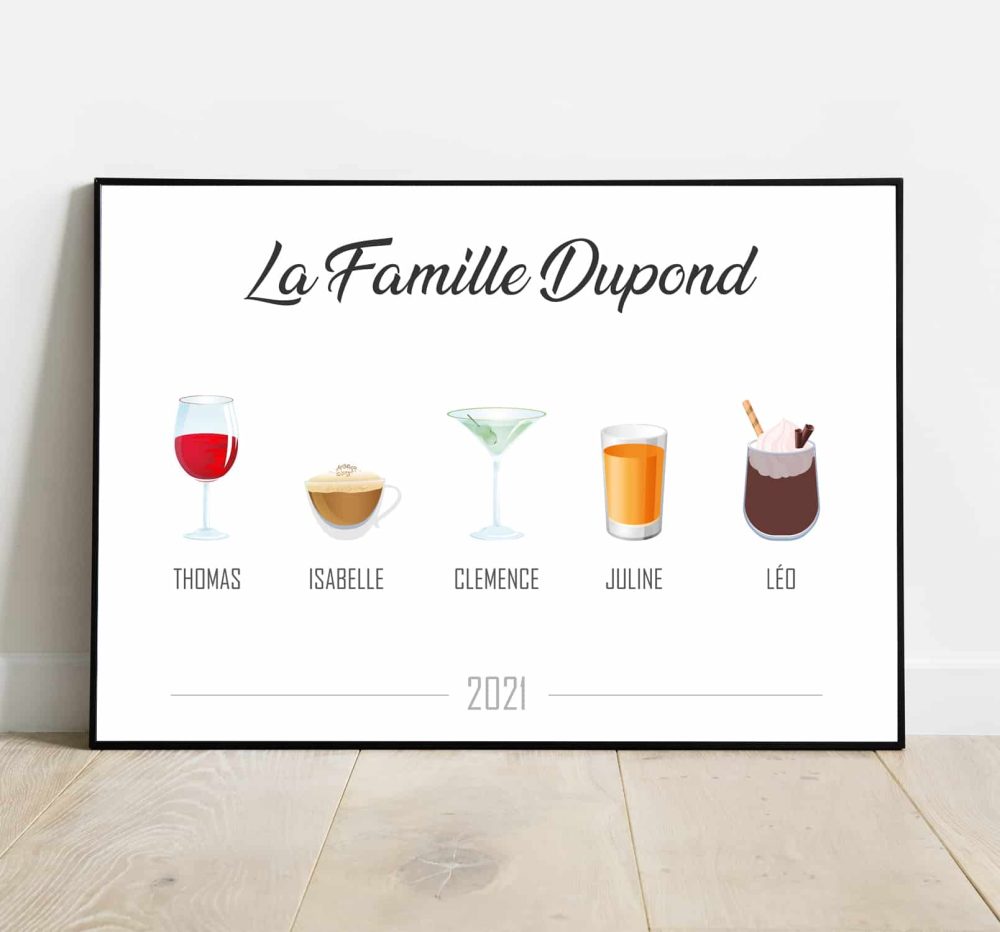 Affiche famille Boissons