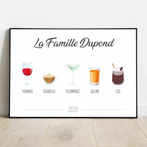 Affiche famille Boissons