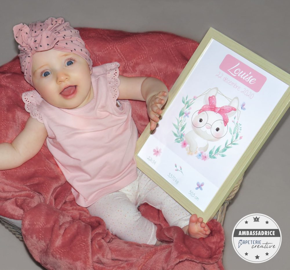Affiche naissance Lapin – Image 2