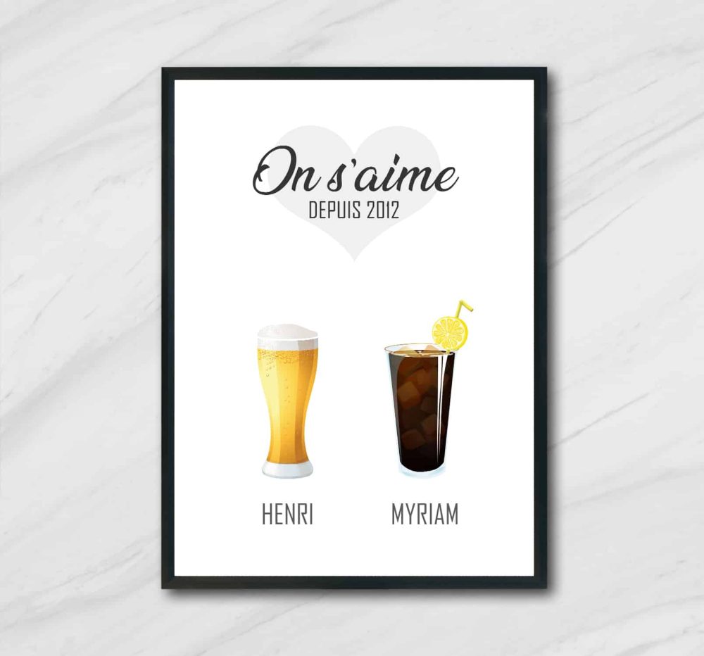Affiche boissons meilleurs amis – Image 2