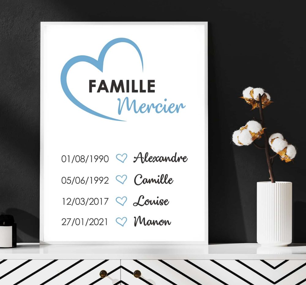 Affiche famille coeur – Image 6