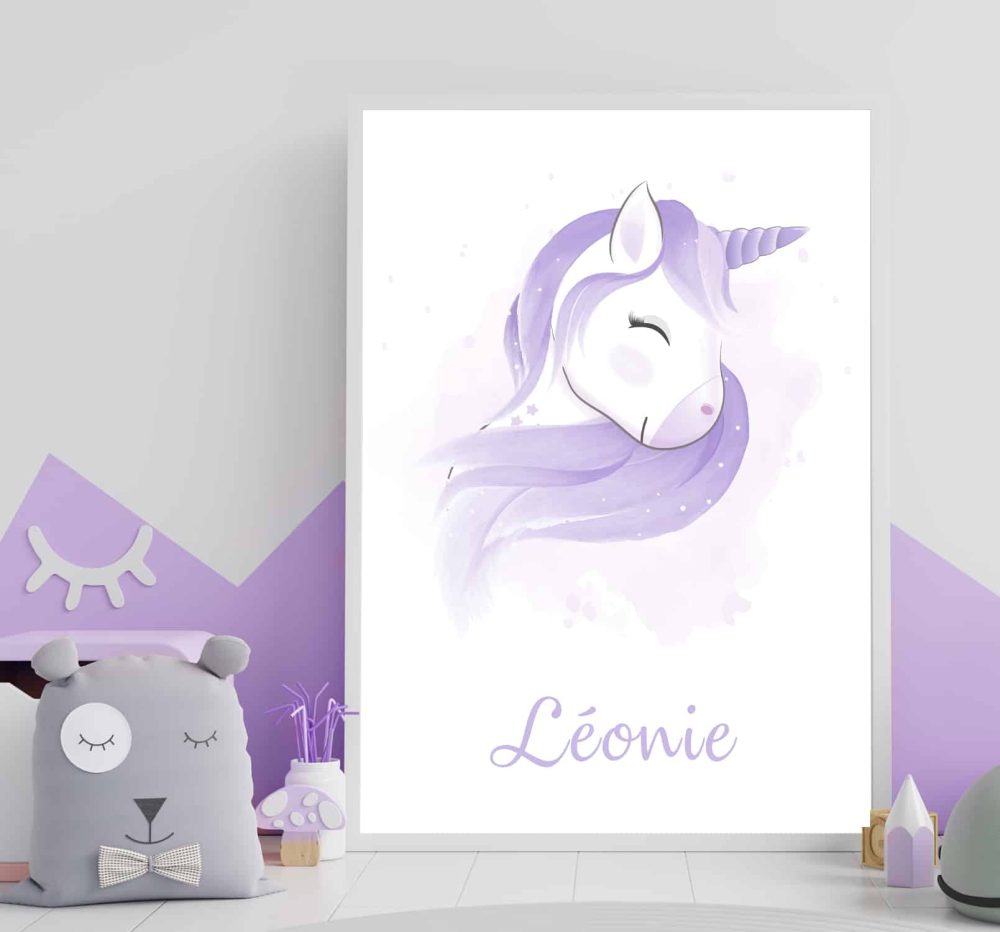 Affiche Prénom Licorne – Image 2