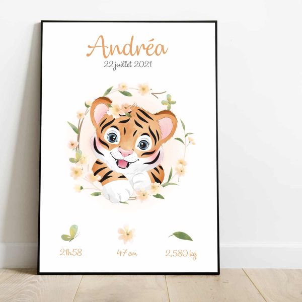 Affiche naissance Lionceau