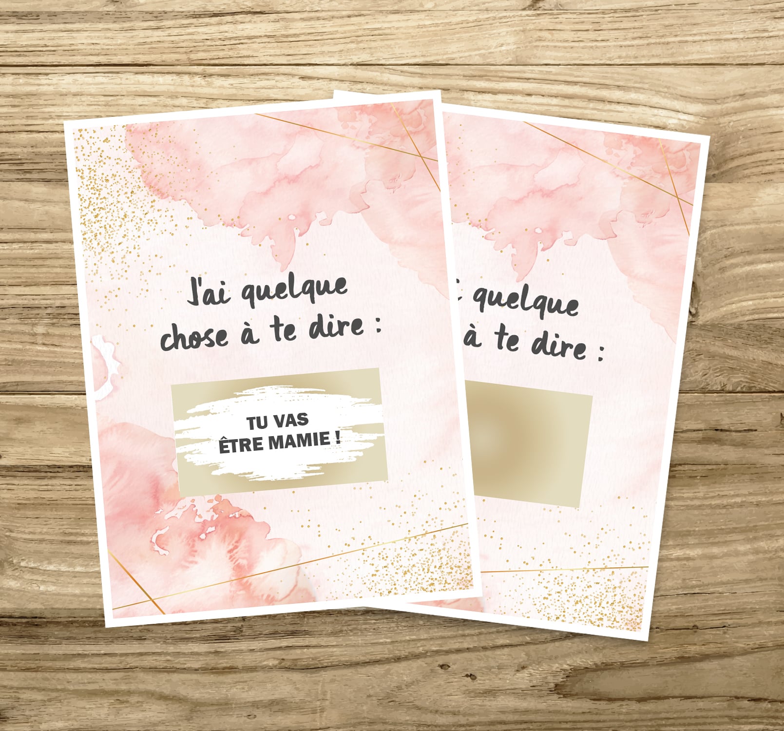 Carte annonce grossesse MAMIE