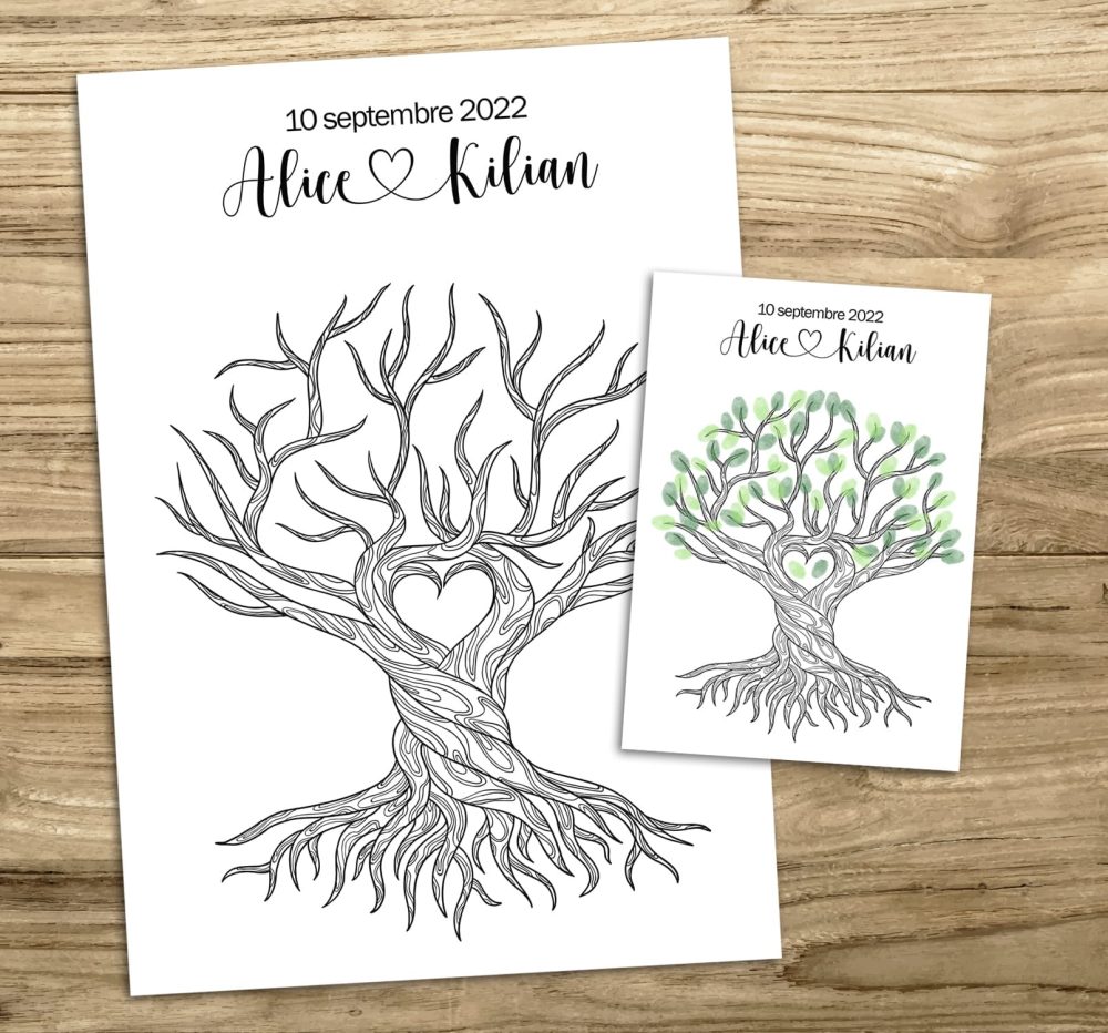 arbre à empreintes mariage