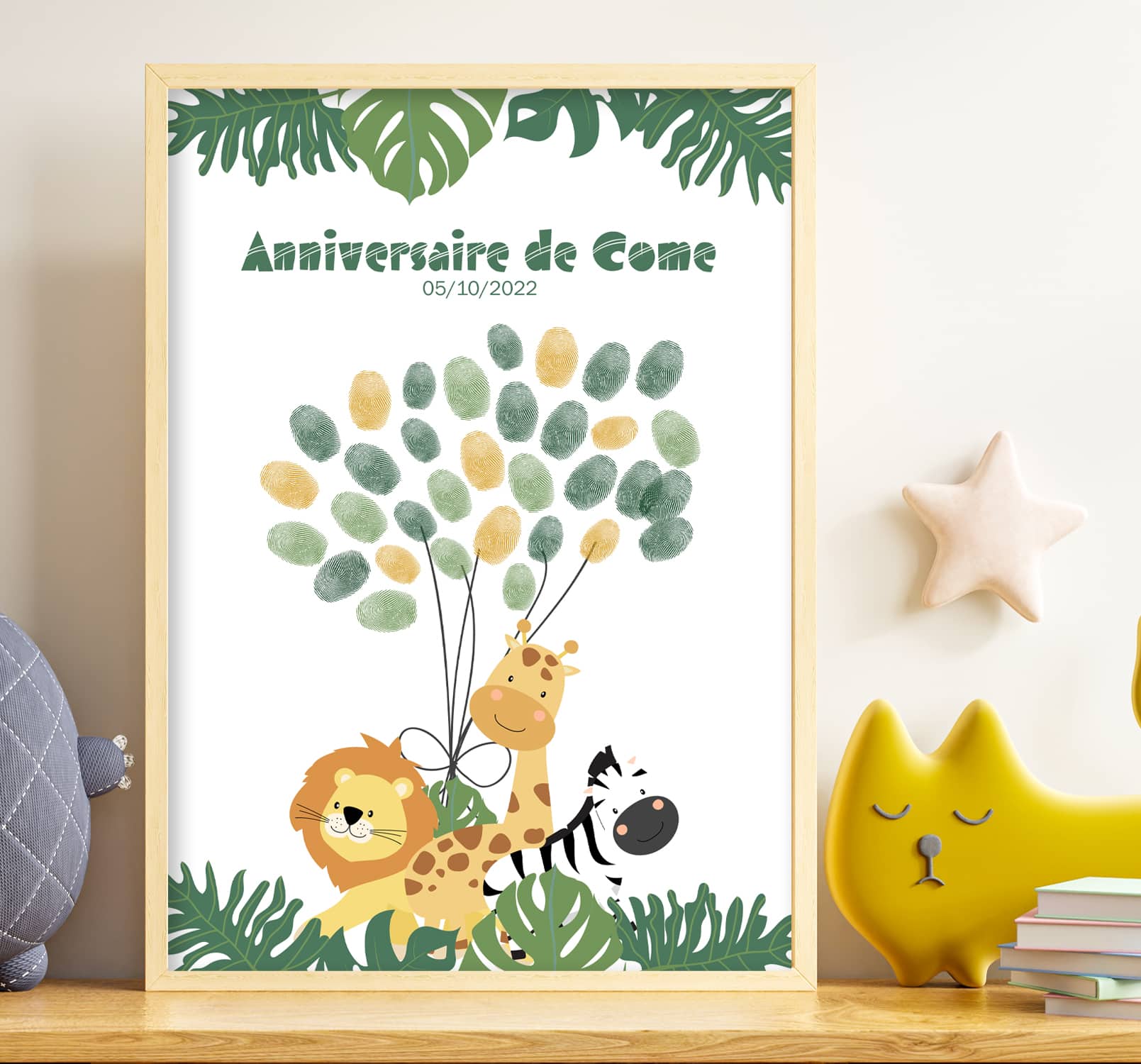 Carte d'invitation anniversaire ou fête à gratter - jungle