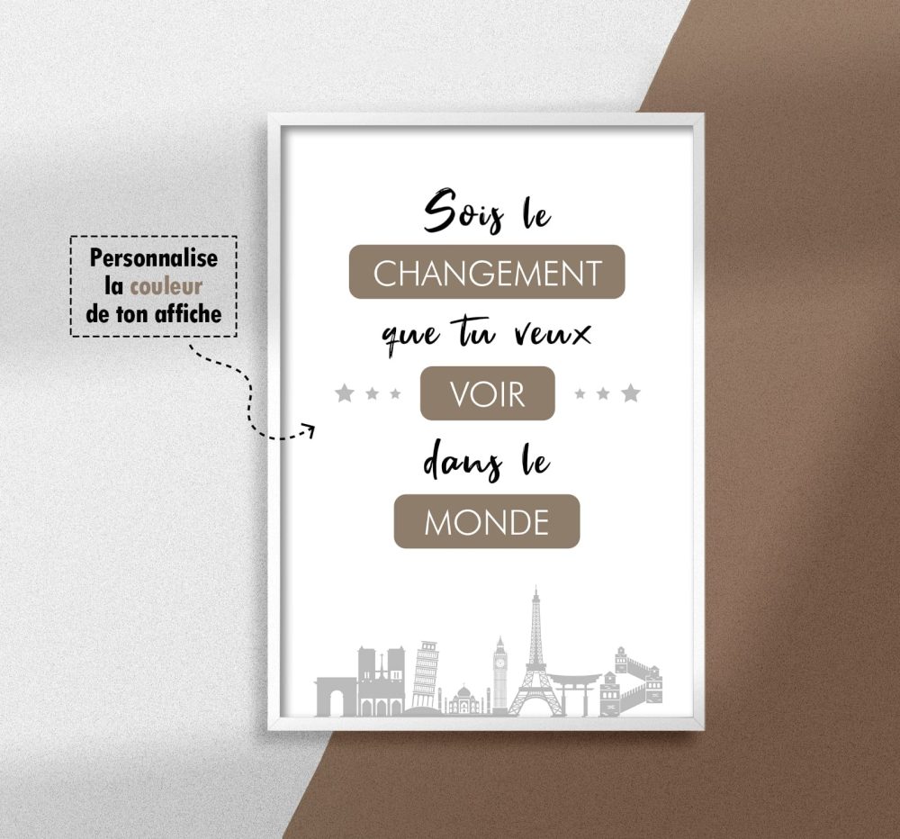 Affiche citation changement