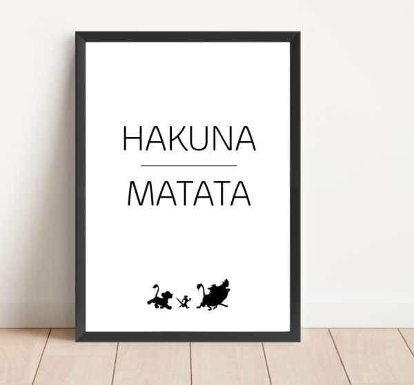 Affiche Hakuna Matata