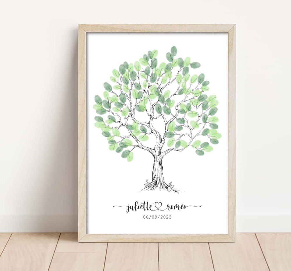 Arbre à empreintes mariage
