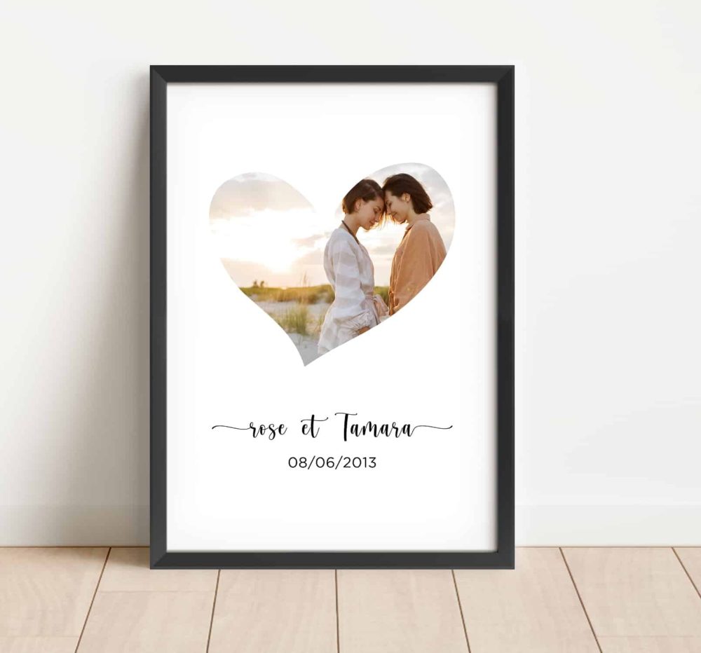 affiche couple photo date importante
