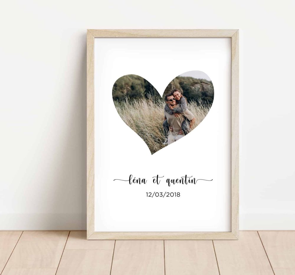 affiche couple photo date importante