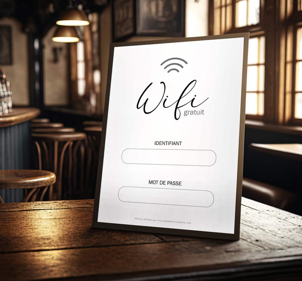 affiche wifi gratuite