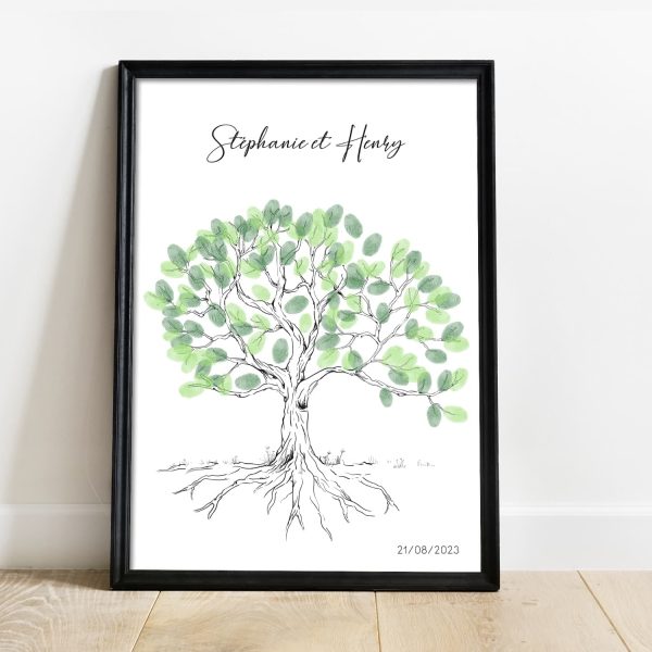 arbre à empreintes mariage baptême