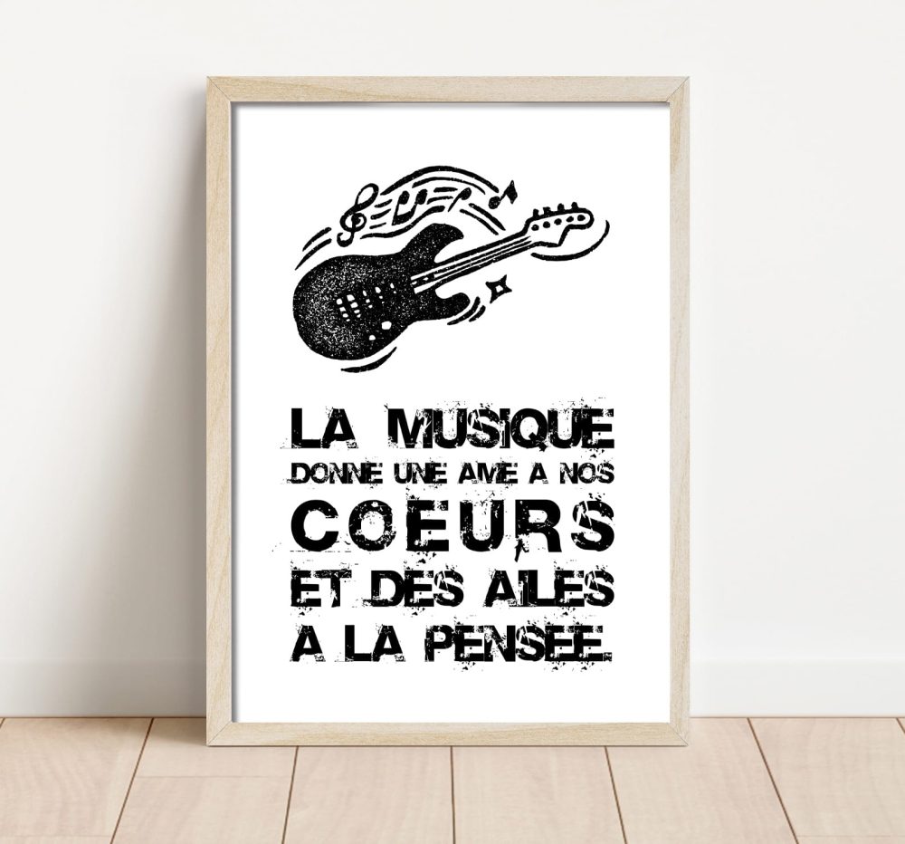 Affiche citation musique