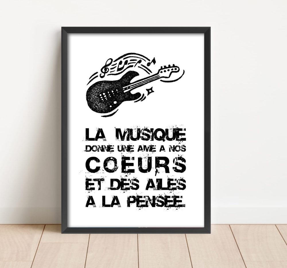 Affiche citation musique
