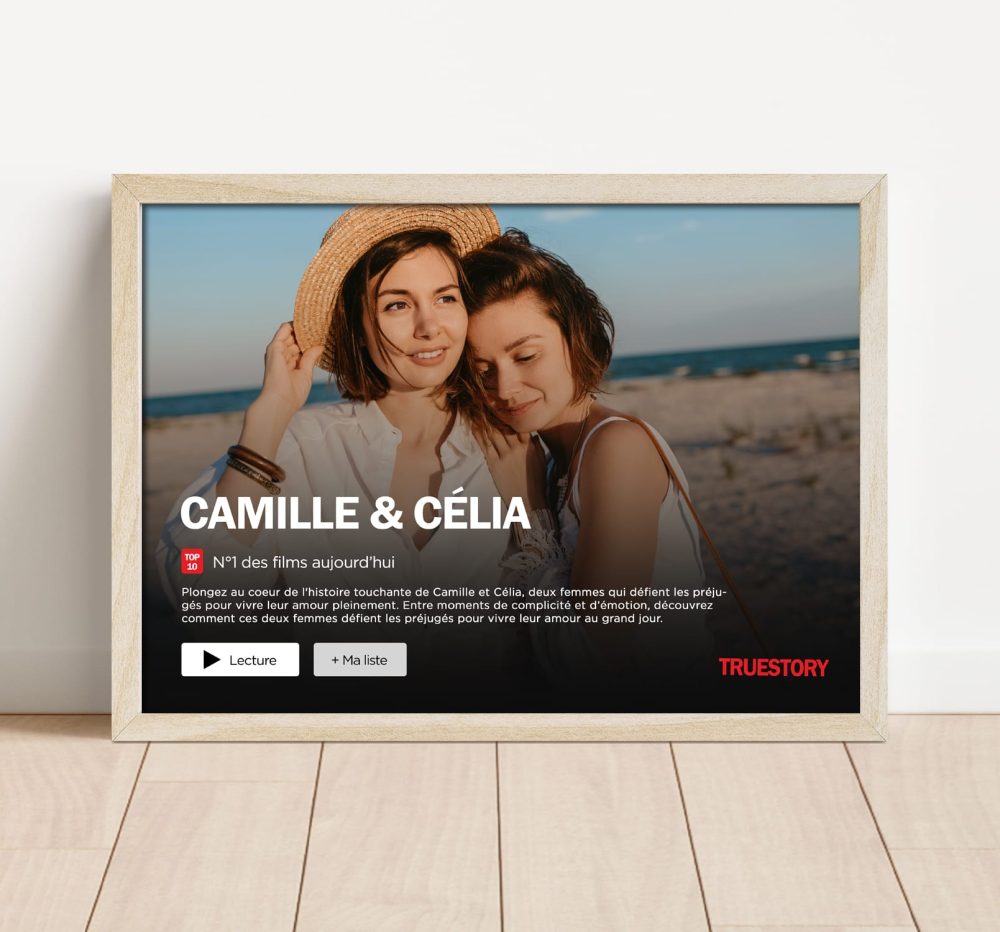 Affiche film Netflix à personnaliser