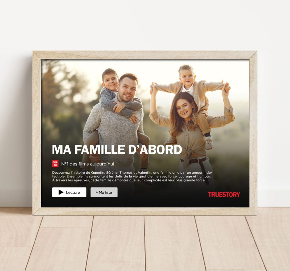 Affiche film Netflix à personnaliser