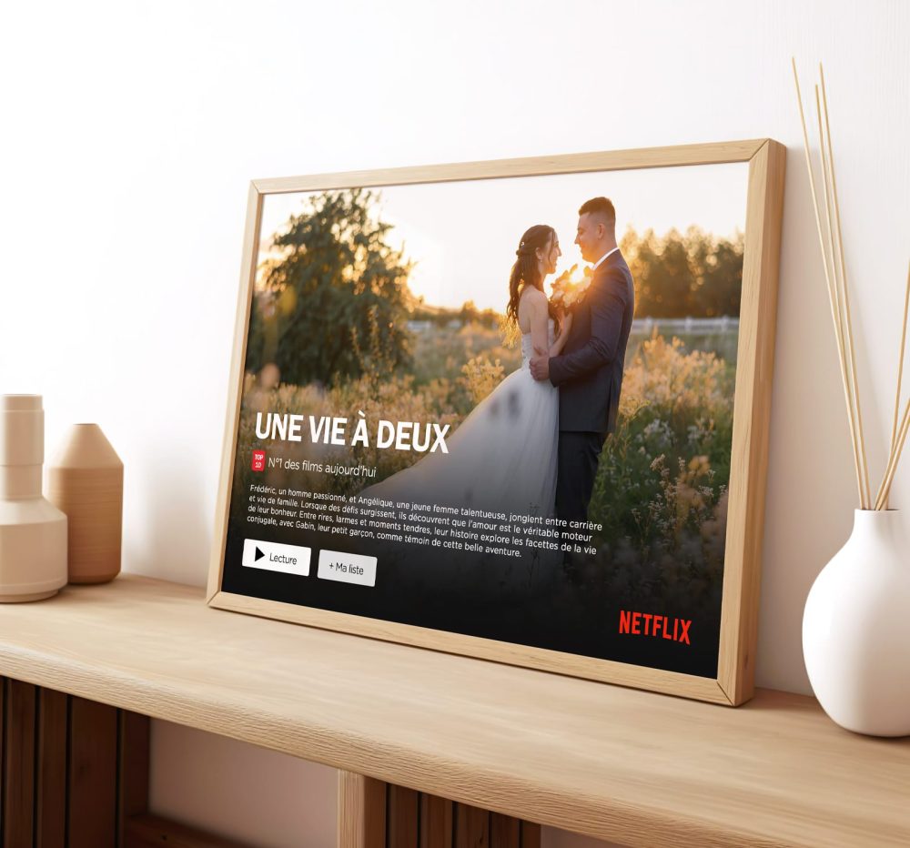 Affiche film Netflix personnalisée