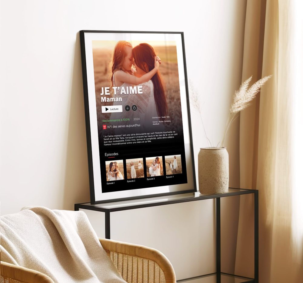 Affiche netflix personnalisable