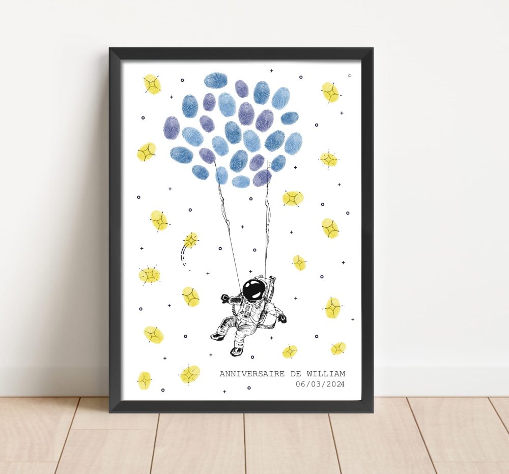 Arbre à empreintes astronaute Système solaire