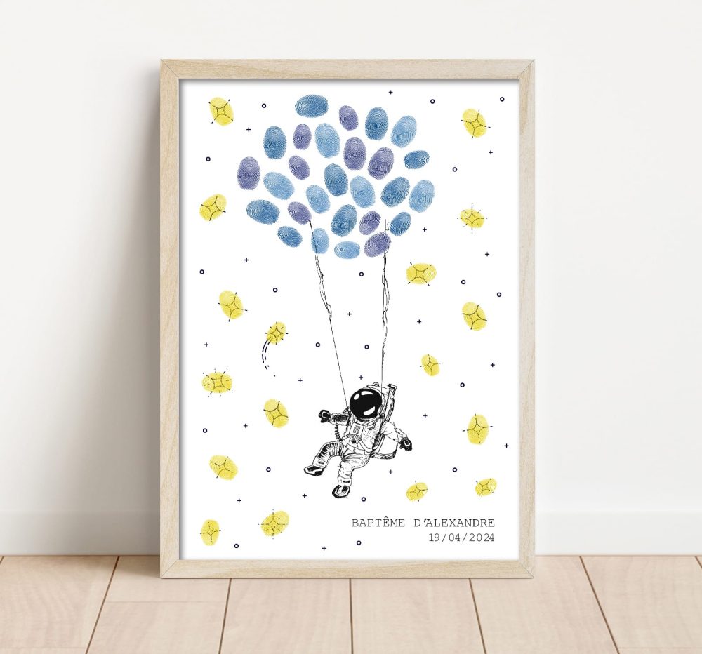 Arbre à empreintes astronaute Système solaire
