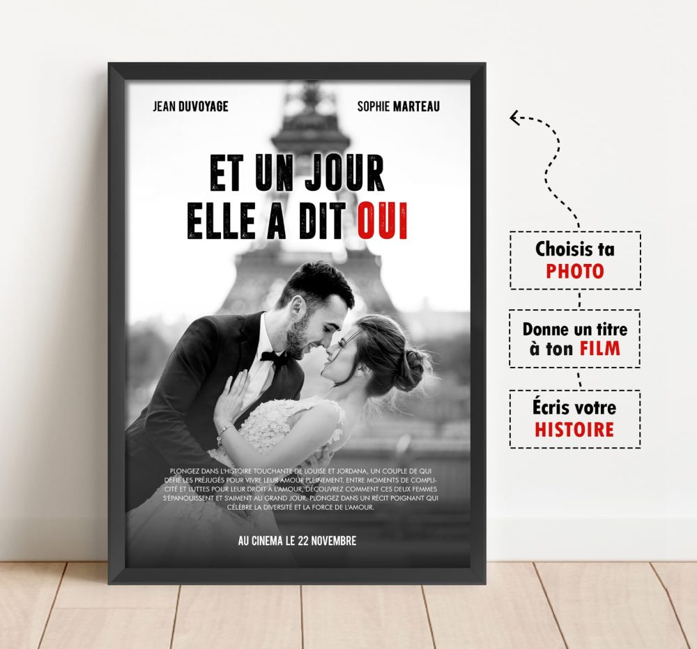 Affiche de cinéma personnalisée