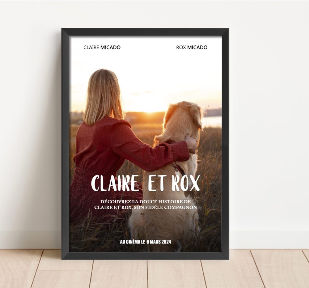 affiche de cinéma personnalisable