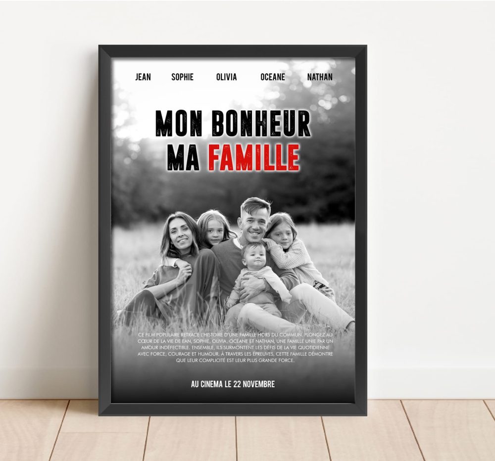 Affiche de cinéma personnalisée