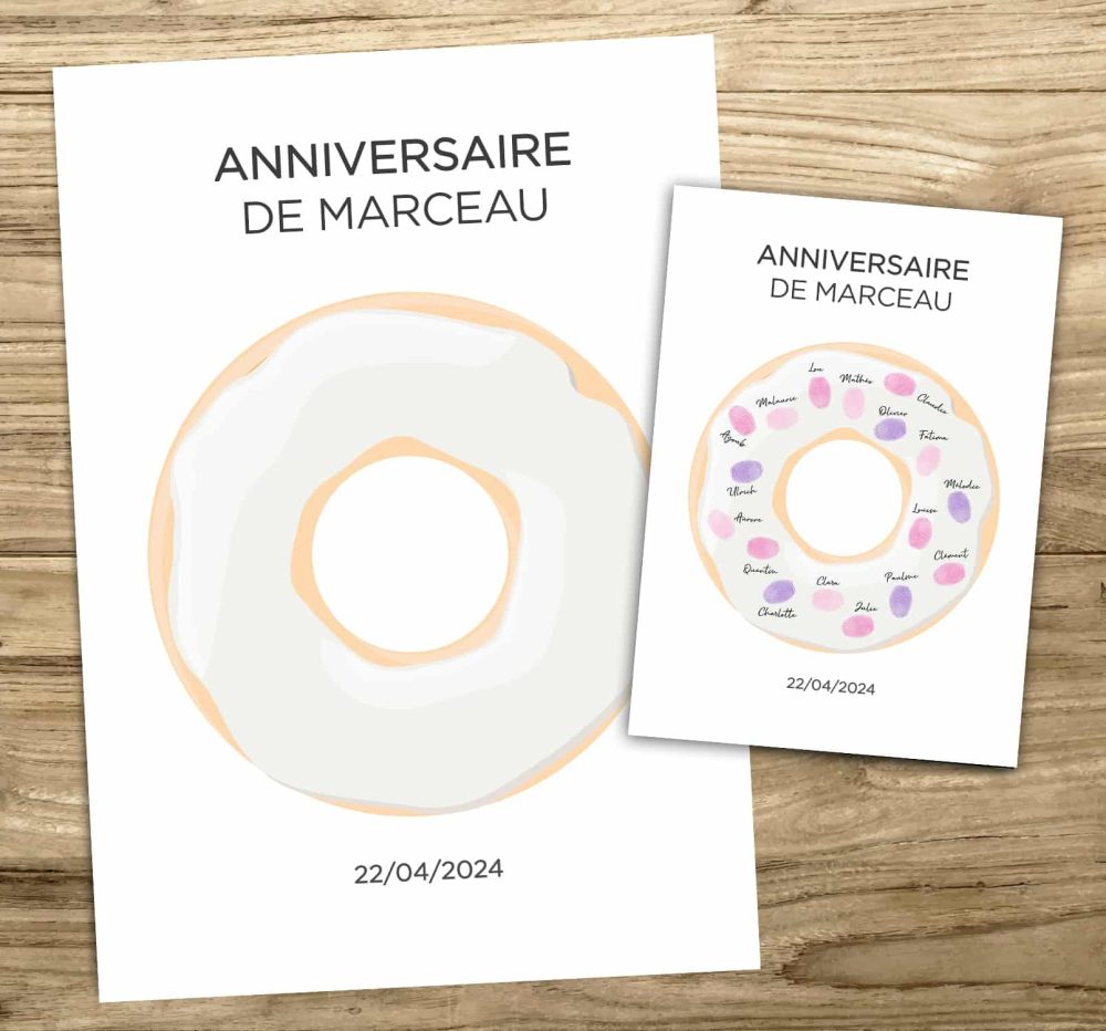 Arbre à empreintes donuts tuto