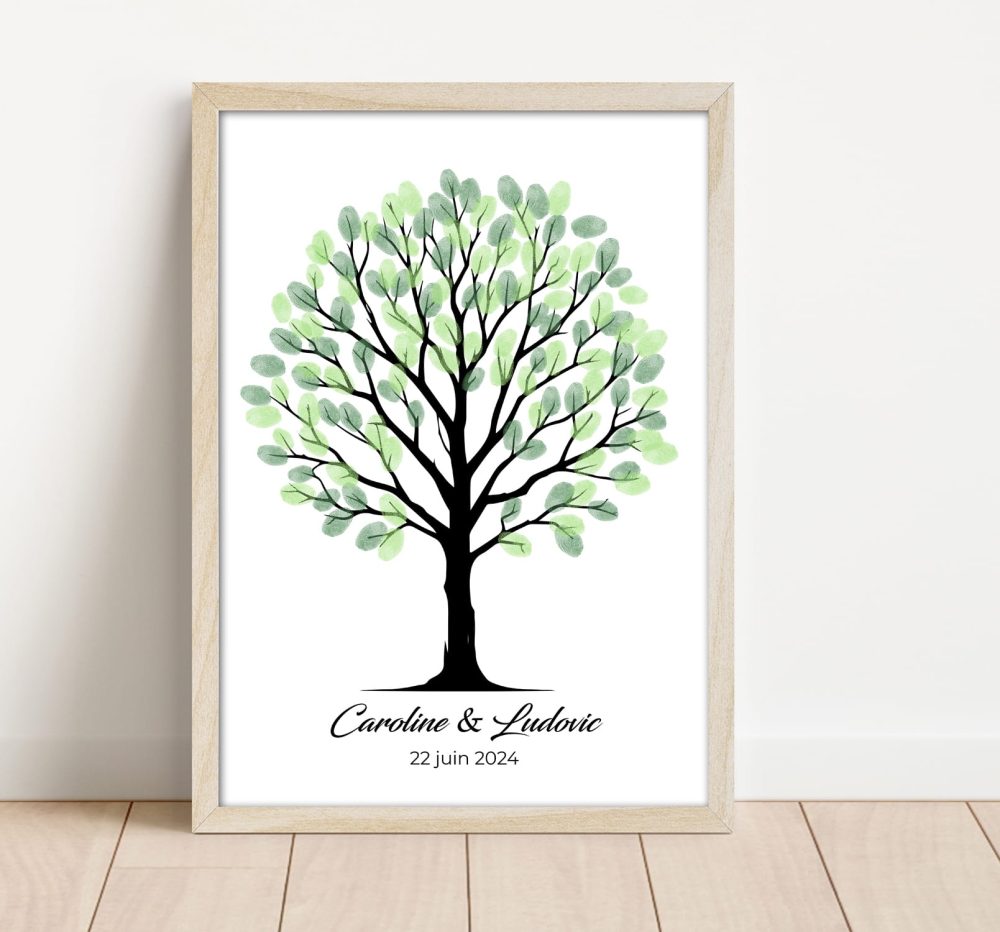 arbre à empreintes mariage baptême anniversaire
