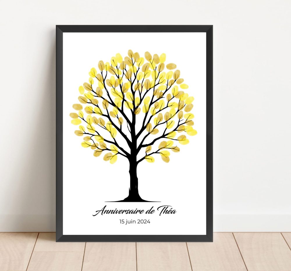 arbre à empreintes mariage baptême anniversaire