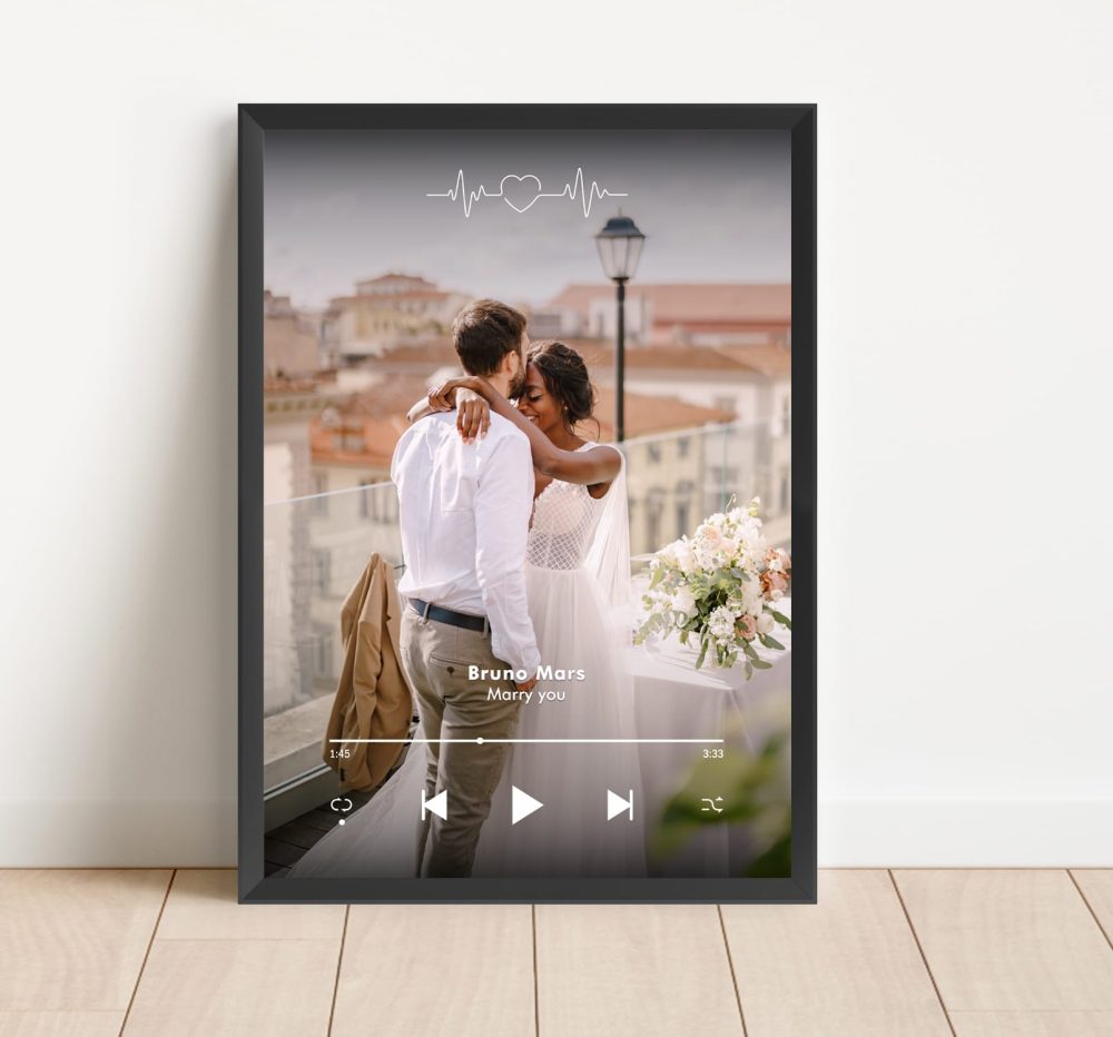 Affiche playlist avec photo