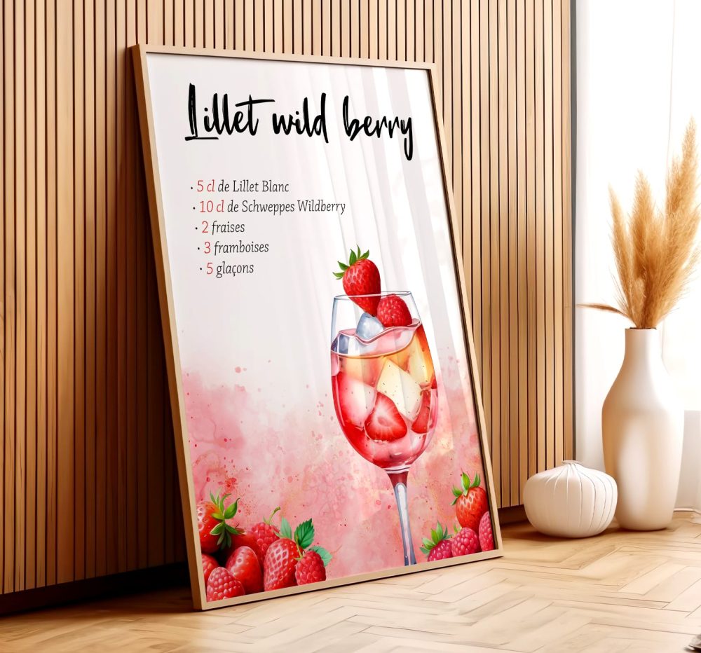 Affiches recettes cocktails (lot de 6) – Image 5