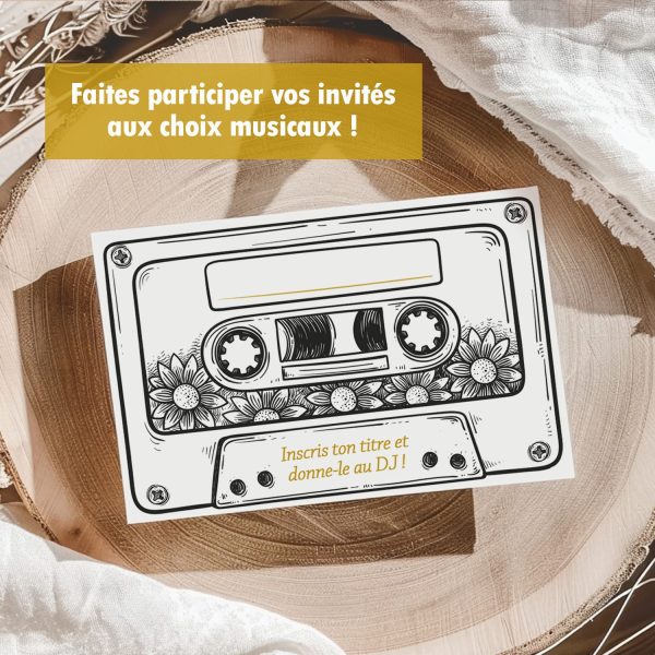 Carte écris un titre pour le DJ
