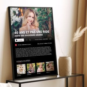 Affiche Netflix anniversaire à personnaliser message d'anniversaire