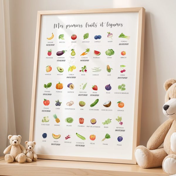 Affiche mes premiers fruits et légumes