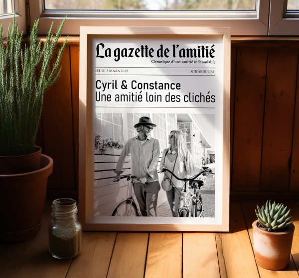 Affiche amitié journal : la gazette de l'amitié