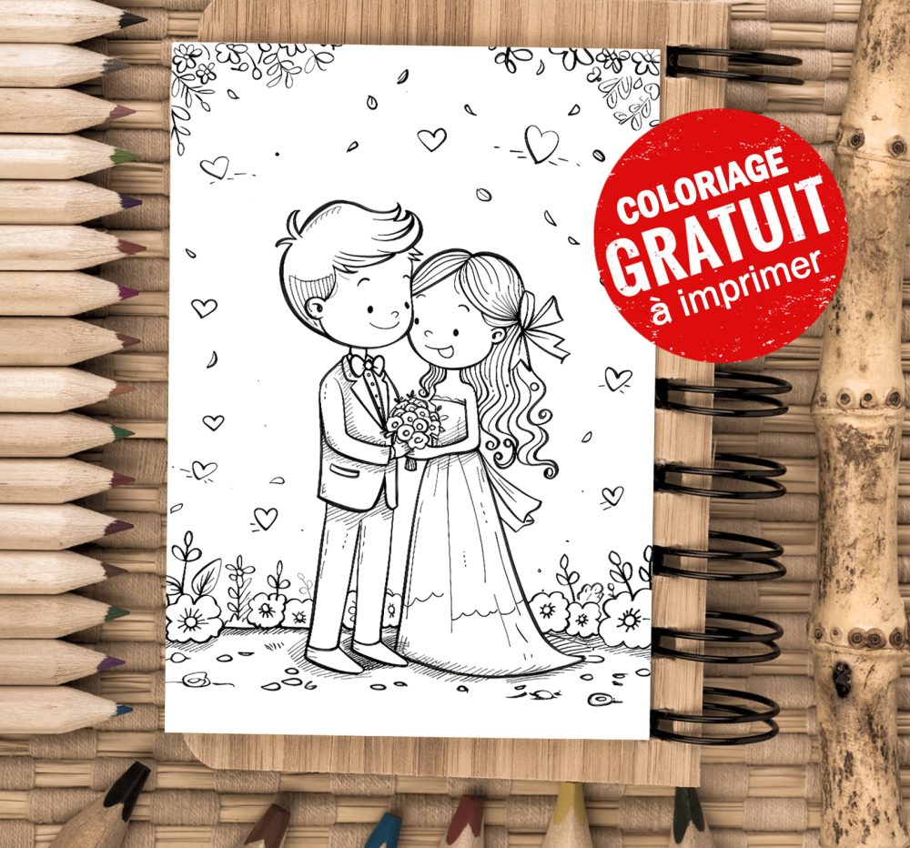 Coloriage mariage gratuit