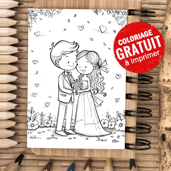 Coloriage mariage gratuit