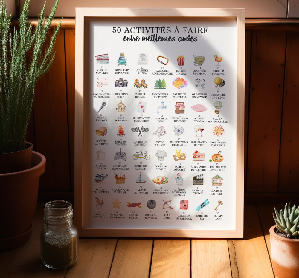50 idées à faire entre amies