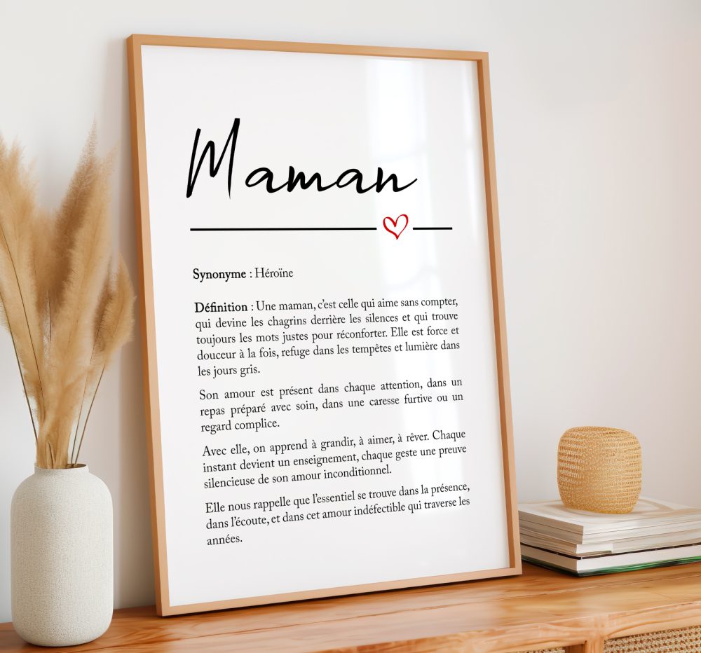 Affiche définition maman, affiche fête des mamans