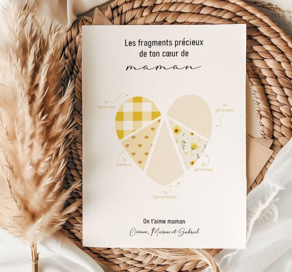 Cadeau personnalisé maman - Carte fête des mères