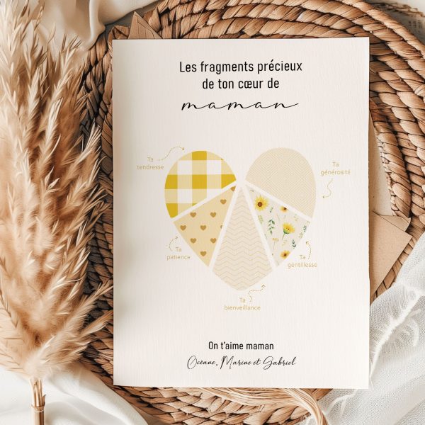 Cadeau personnalisé maman - Carte fête des mères