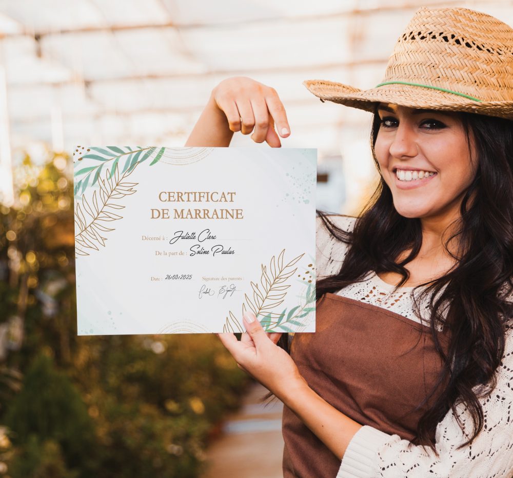 Certificat de marraine