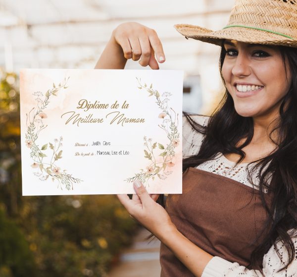 Diplôme de la meilleure maman du monde